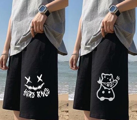 Hong Kong Style Straight Sports Pants